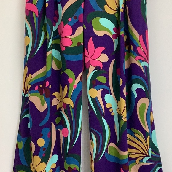 INC International Concepts Vibrant Wide-Leg Pants linen blend size 4 - Picture 5 of 11